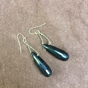Anthropologie black drop earrings